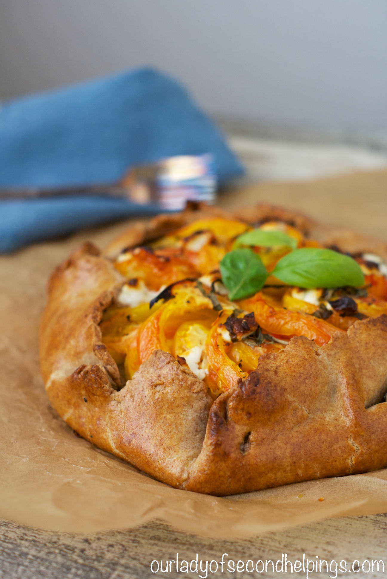 Tomato & Sweet Onion Galette | Our Lady of Second Helpings