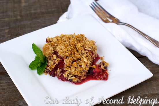 Oat & Graham topped Summer Berry Crumble | Our Lady of Second Helpings