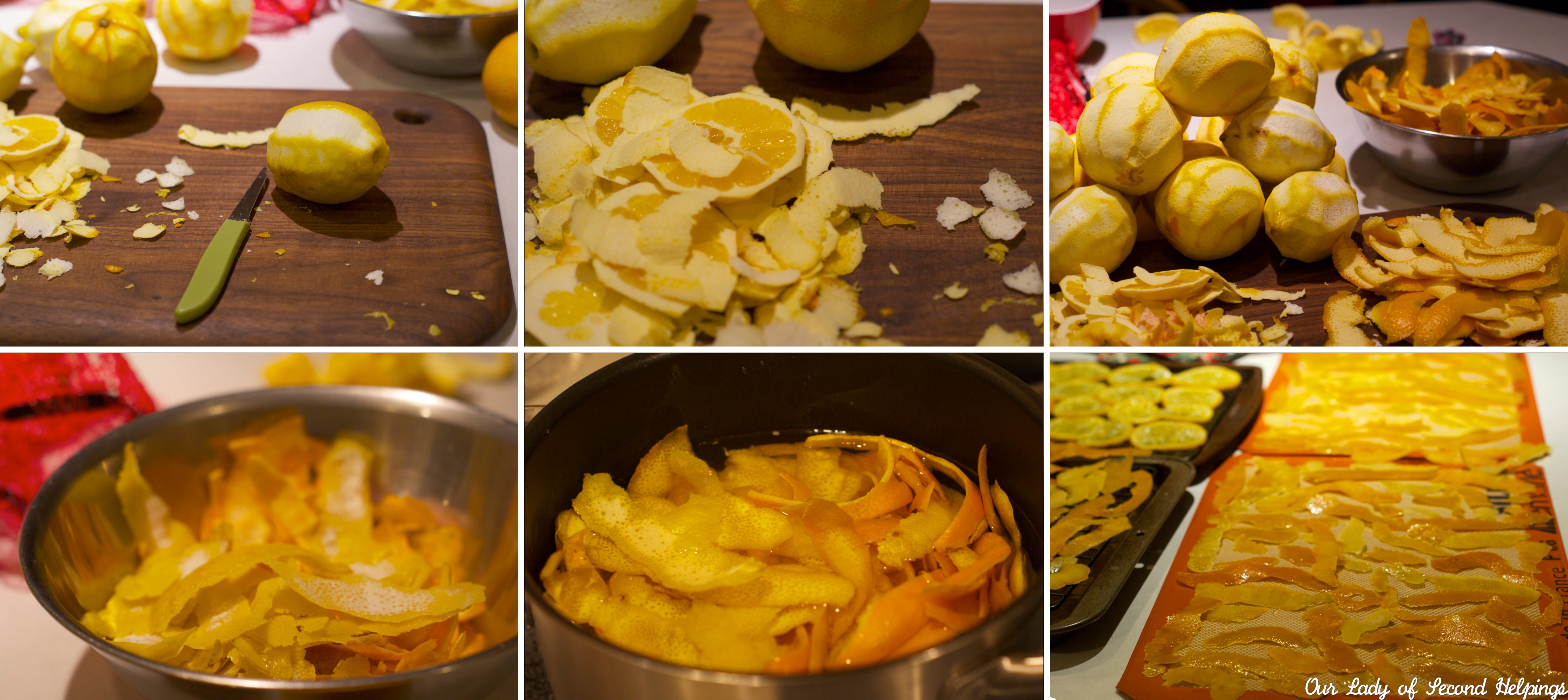 Making Candied Citrus Peels