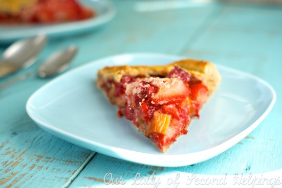 Strawberry Rhubarb Galette | Our Lady of Second Helpings